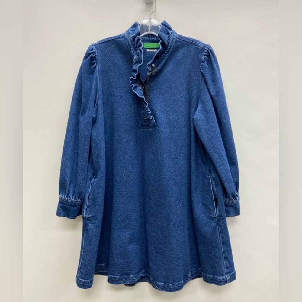 Clare V Ella denim dress size medium EUC - Picture 4 of 6
